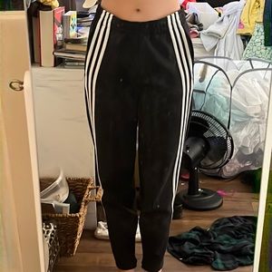 black adidas joggers